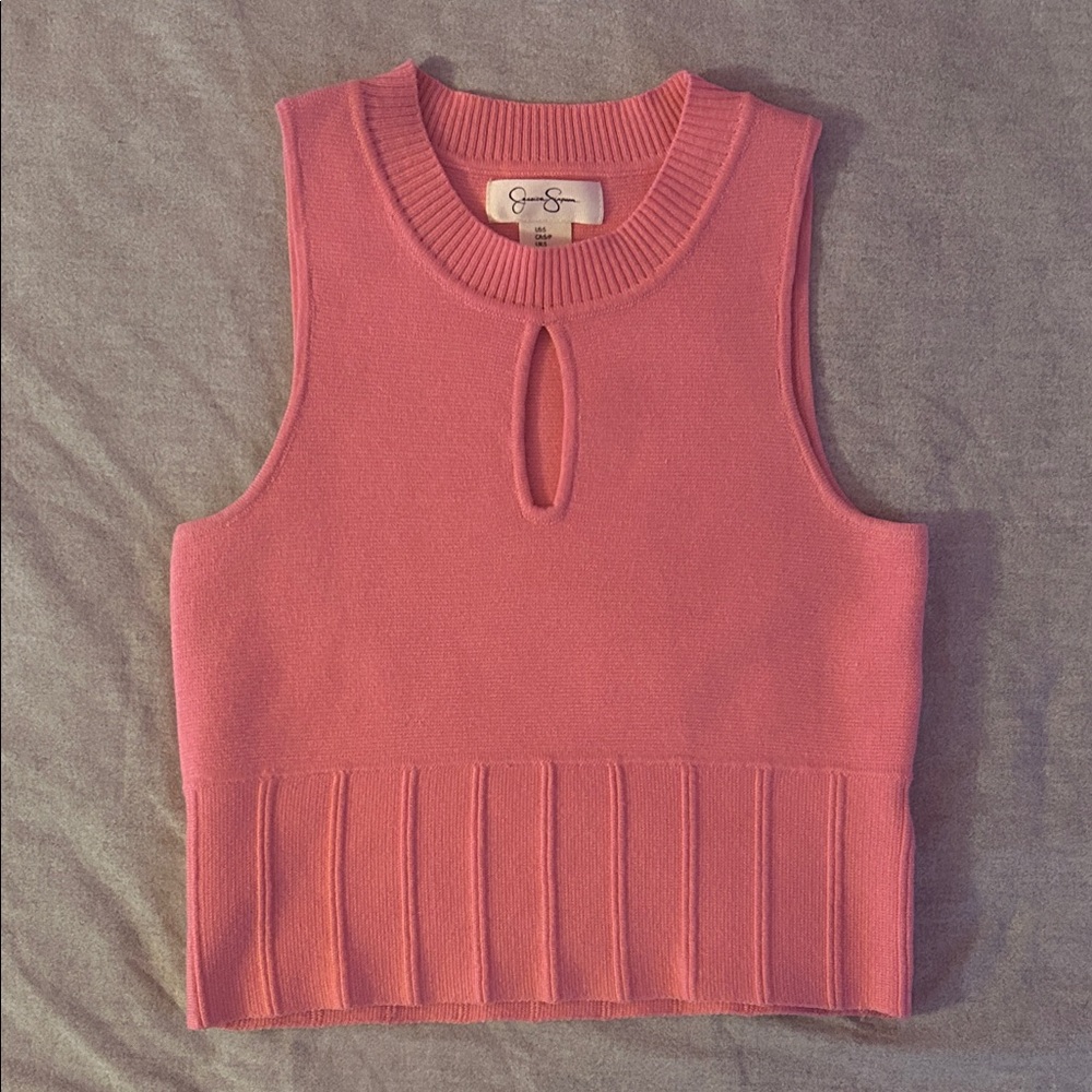 Jessica Simpson Pink Knit Top | Casual Chic | Versatile Summer Layering